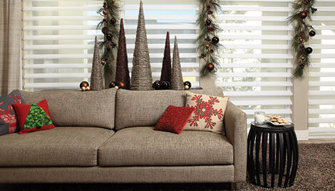 Holiday decorating couch pillow accents